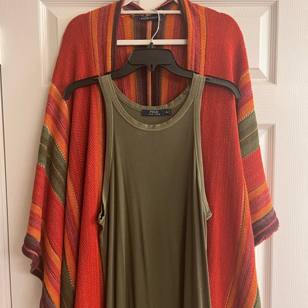 Ralph Lauren Blue label tunic sweater and tank dress